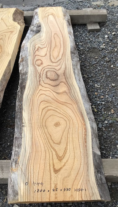 楽天市場】国産桧 耳付き無垢板 節あり3000×36×250ミリ NO.19