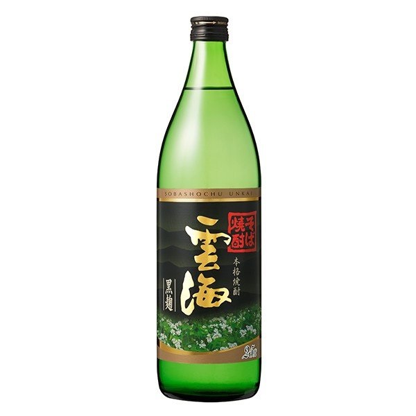 送料無料 雲海酒造 そば雲海 黒麹 25°瓶 900ml×12本 ケース|いなげや店