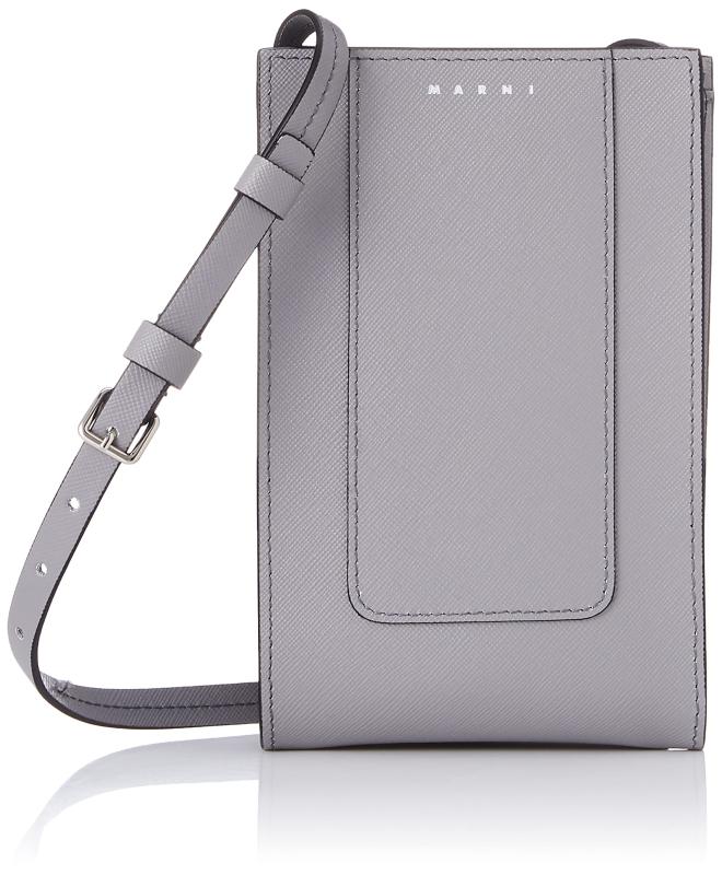 [マルニ] ショルダーバッグ TEMI0012U0-LV520 NsPhoneSleeve メンズ Ash なめし革 Free Size [並行輸入品]