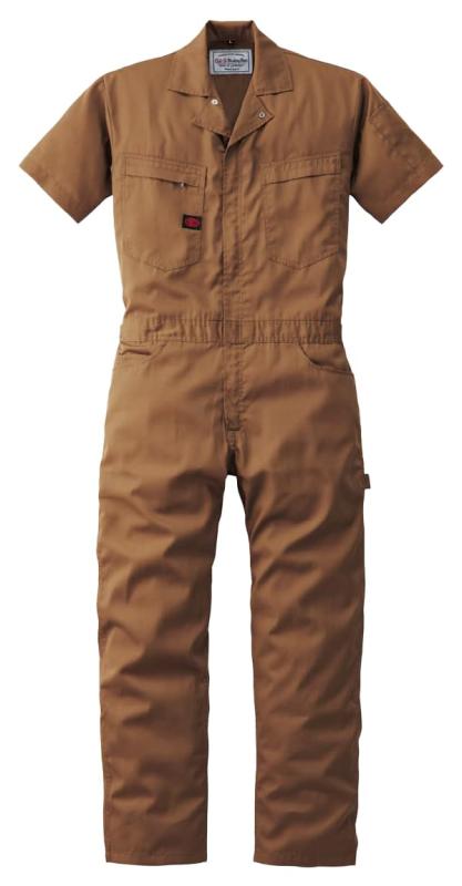 山田辰 AUTO-BI つなぎ服(半袖) 春夏用 ブラウン 6401 017 BW M｜イナノカショップ 7,058円
