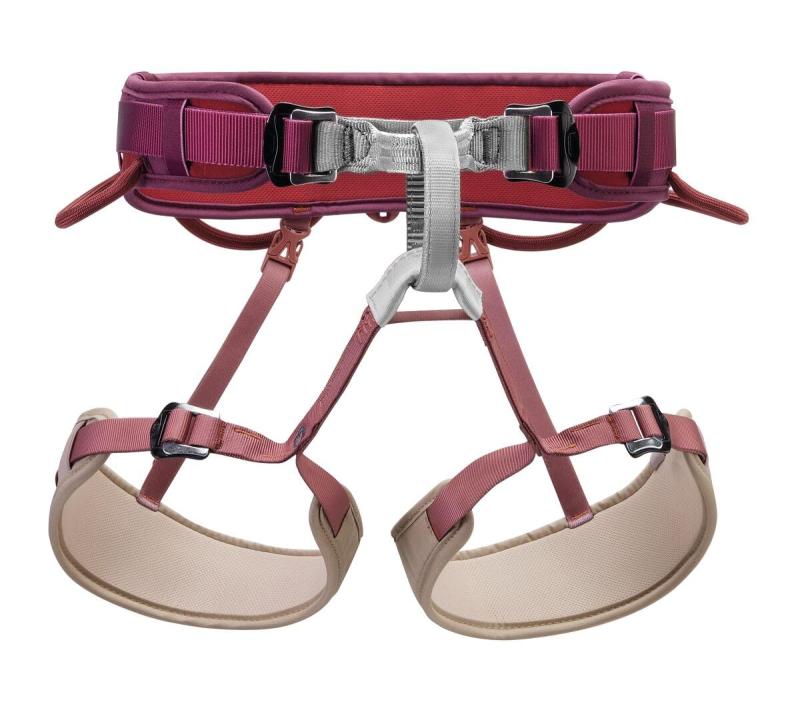 [ekecel] PETZL CORAX Comfortable and Fully Adjustable Harness for Gym and Outdoor Climbing, Dual Buckle Waist, 1, Dark red｜イナノカショップ