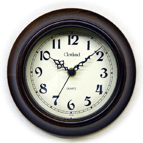 さんてる(Suntel) 掛け時計 アンティークブラウン Φ17.5×4.5cm|イナノカショップ
