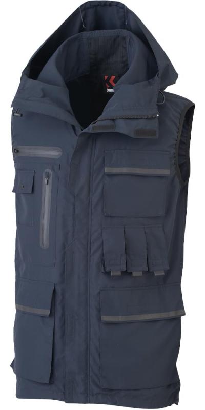 kansaiカンサイ 空調風神服フード付ベスト 春夏用 ネイビー K1200 C/1 M｜イナノカショップ 11,957円