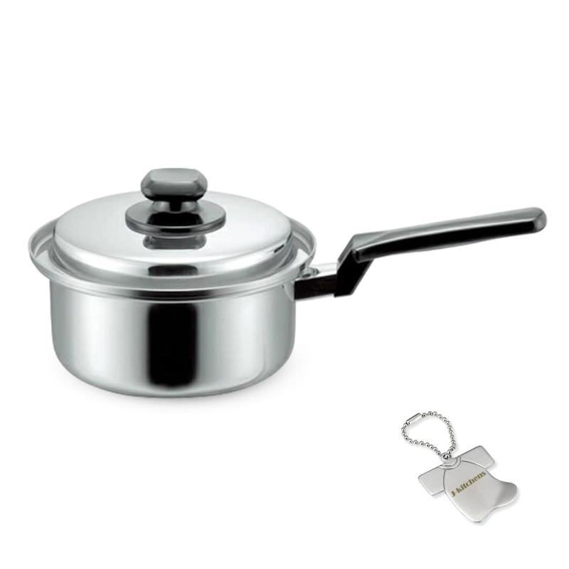 J-kitchens 食卓団らん 片手鍋 ウォーター ヘルシー 機能付き 18cm ガス IH対応 日本製 オリジナルタグ付