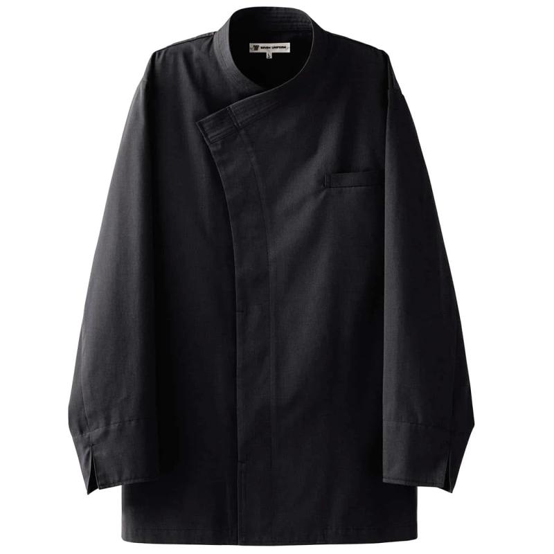 [七つ制服] EA3079-9 厚地の外套・兼・長袖 黒いこと 3L