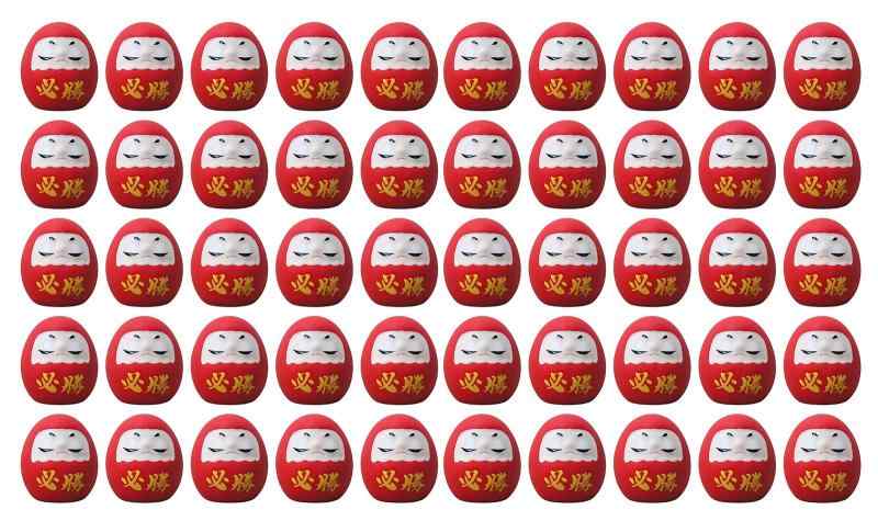 素焼き だるま （必勝）50個セット【業務用 セット】 22,925円