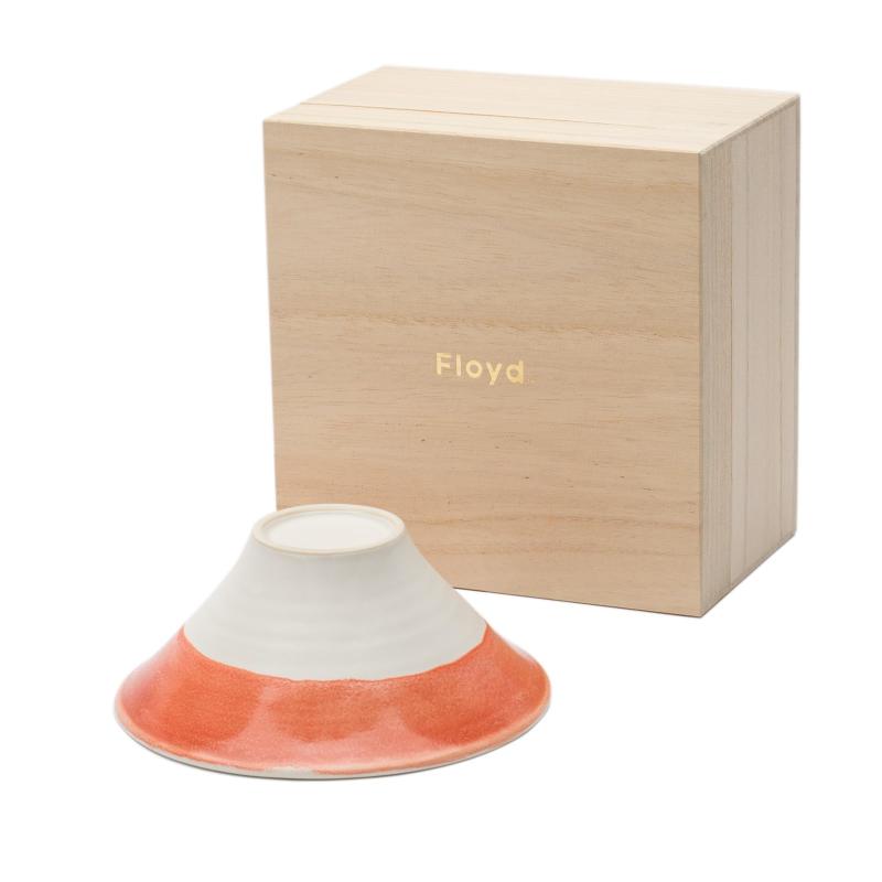 Floyd (フロイド) 富士山 茶碗 電子レンジ対応 桐箱入り 約14cm 富士碗 大 青 赤日本製｜イナノカショップ