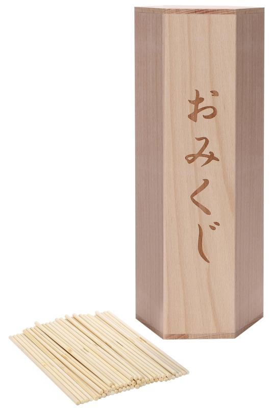 【棒50本付き】おみくじ 木製 御神籤 棒50本付き ガラガラ 抽選機 おみくじ棒付き|イナノカショップ