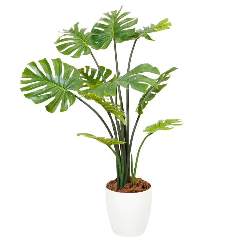 ボタニカルライフプラス(Botanical life+) 造花 モンステラ 光触媒 フェイクグリーン NBつづき物 鉢付き添い人 日本製