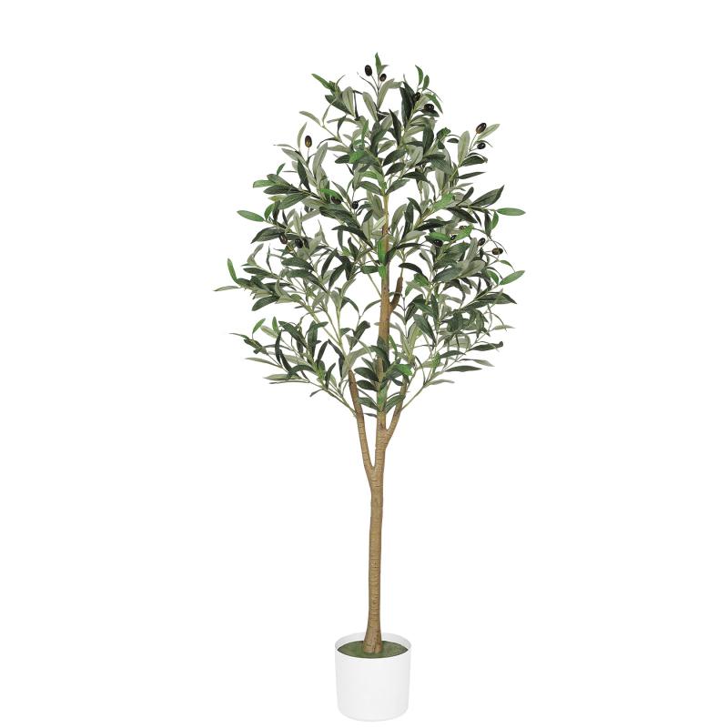 FEELEAD フェイクグリーン 人工観葉植物 フェイクオリーブの木