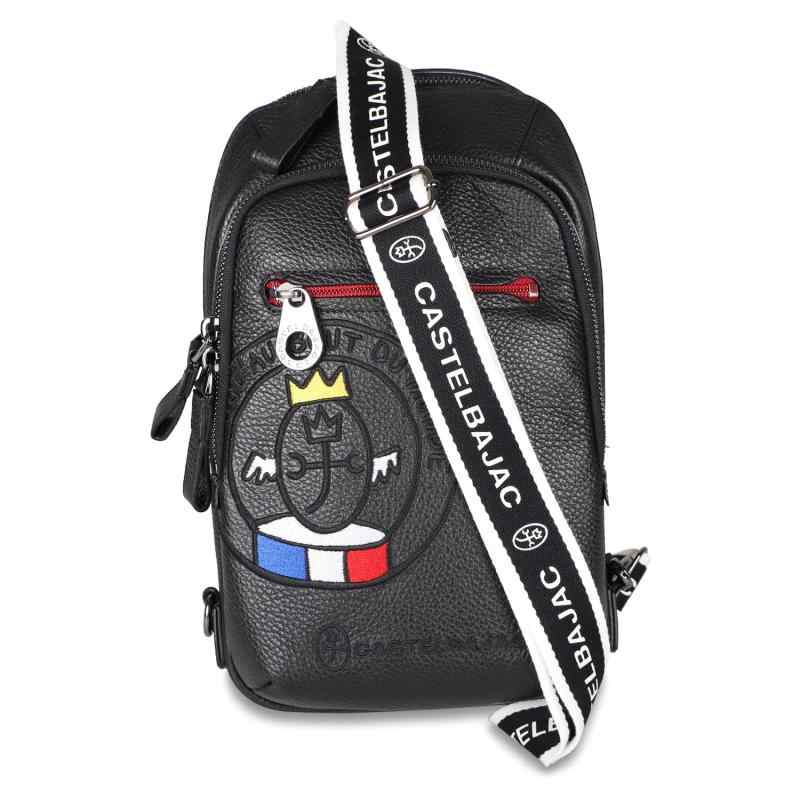 [カステルバジャック] バッグ ショルダーバッグ ボディバッグ リンク メンズ レディース 本革 LINK SERIES ONE SHOULDER BAG ブラック ホワイト 黒 白 30912