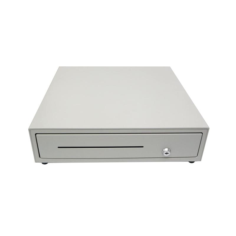 キャッシュドロア（白） WS-405 キャッシュドロアー キャッシュドロワー 和信テック AirレジなどPOSレジ に対応 レジスター プリンター接続(DKD) 大型｜イナノカショップ