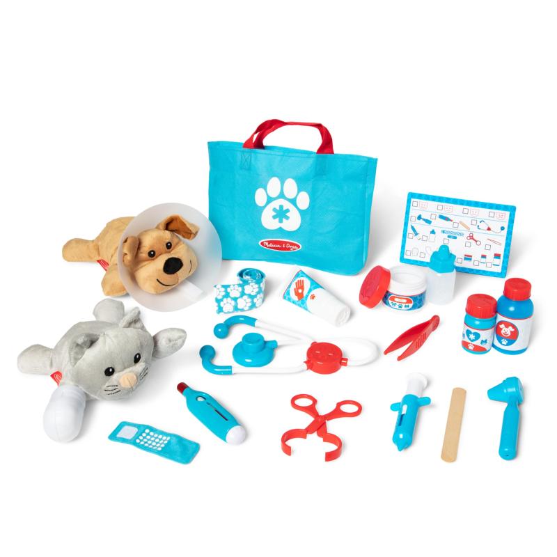 メリッサ&ダグ(Melissa&Doug) ごっこ遊びおもちゃ 動物のお医者さん ドクターセット獣医 正規品 8520