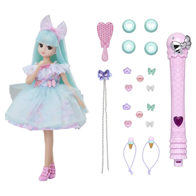 タカラトミー 『 リカちゃん ドール キラっとカラチェン ジェラートリカちゃん (初回トッピンジュエル増量版) 』 着せ替え お人形 おままごと おもちゃ 3歳以上 玩具安全基準合格 STマーク