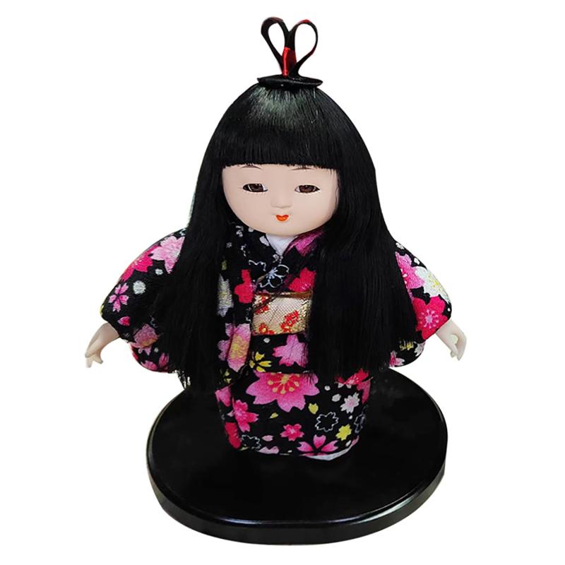 楽天市場】市松人形 京友禅染衣装 レース付 パーマ ツインお団子ヘアー