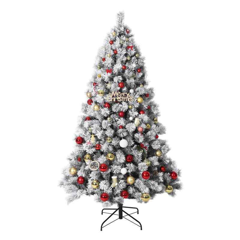 クリスマスツリー リアル ホワイト ニードツリー スノータイプ 高濃密度 組立簡単 収納便利 インテリア用品
