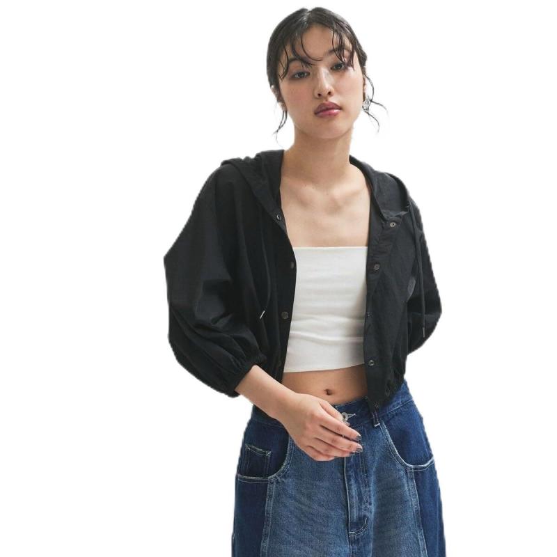 Adam et Rope'(アダムエロペ) ブルゾン【サステナブル】・【撥水】リップストップフーディブルゾンレディース｜イナノカショップ