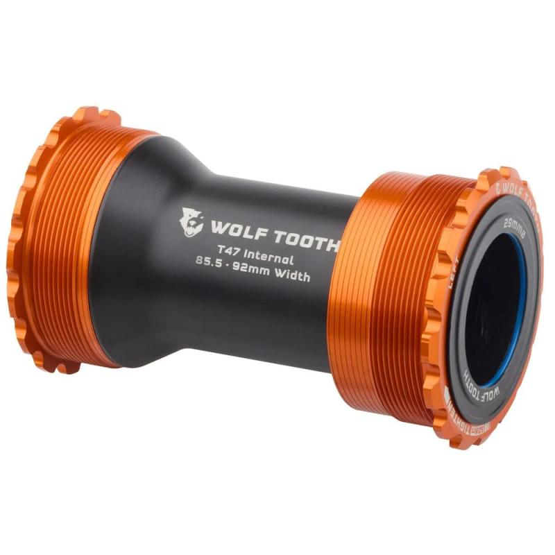 Wolf Tooth T47 インターナルボトムブラケット - 29mm for SRAM - オレンジ|イナノカショップ