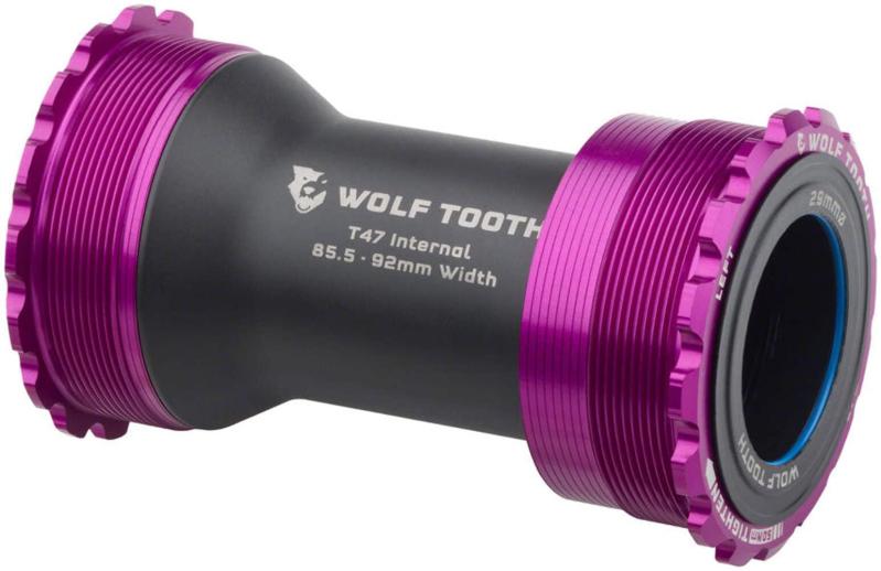 Wolf Tooth T47 インターナルボトムブラケット - 29mm for SRAM - パープル