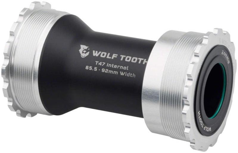 Wolf Tooth T47 インターナルボトムブラケット - 24mm for Shimano - シルバー｜イナノカショップ