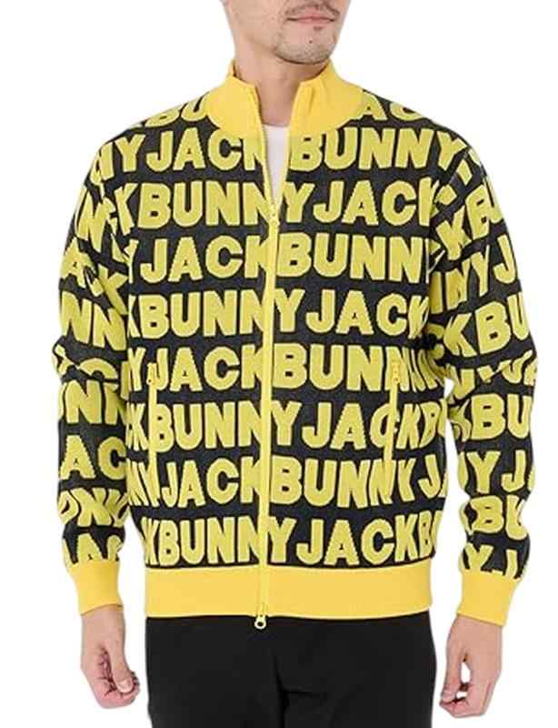 Jack Bunny(ジャックバニー) メンズ ニットブルゾン(ロゴジャガード) / ゴルフ / 262-4272133メンズ|イナノカショップ