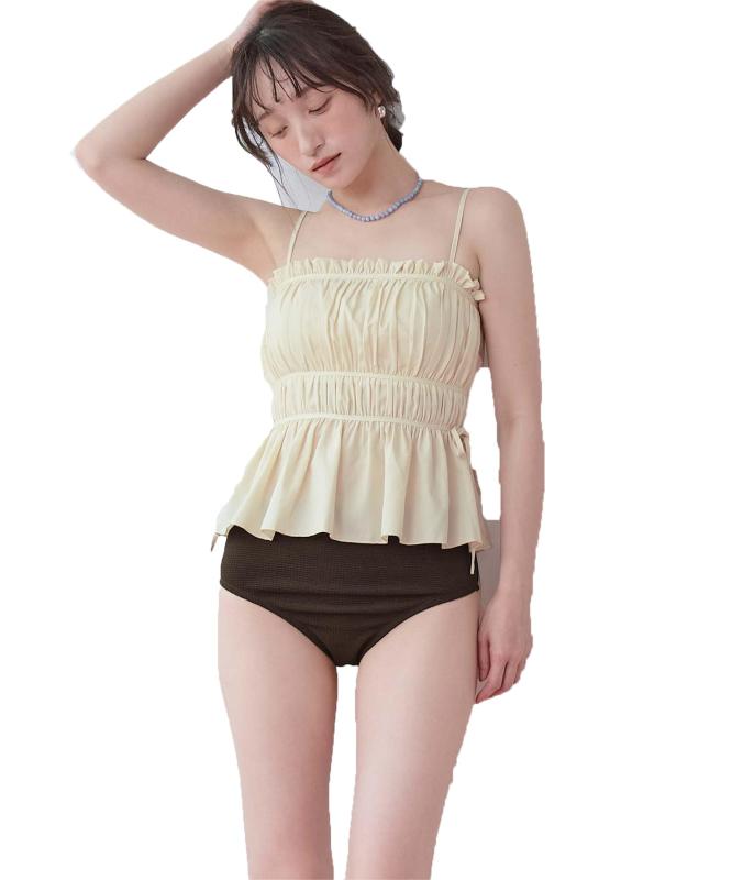 [シードレス] ティアード ライン ペプラム ビキニ/水着 DFXM0583 レディース