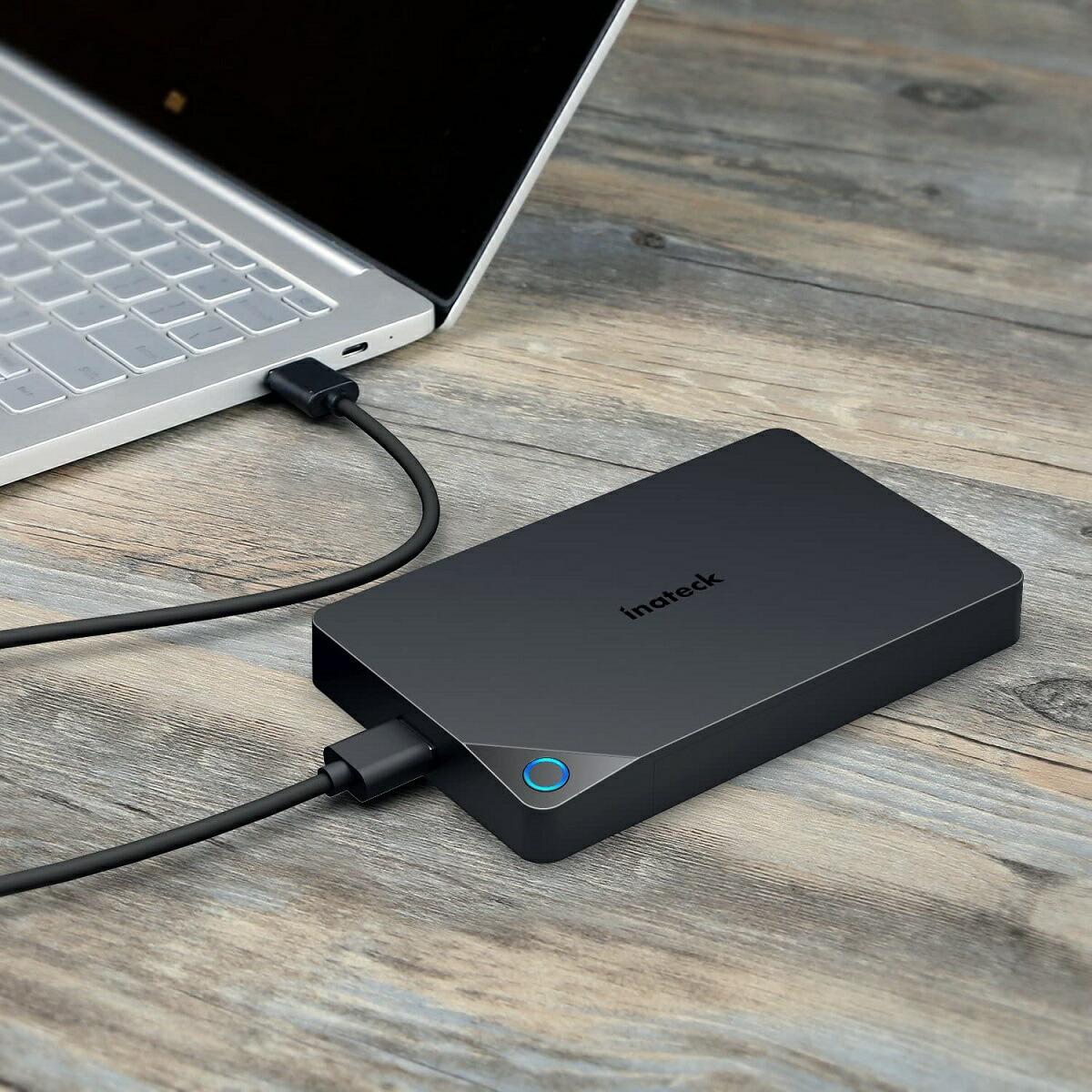 2.5インチHDDSSDケースエンクロージャーUSB3.0SATAUASP対応スリーブ機能