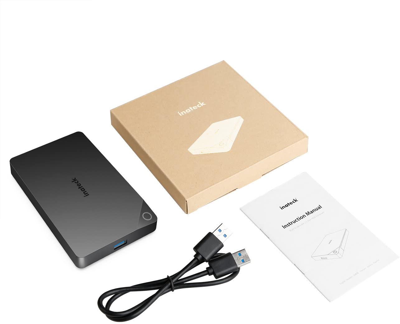 2.5インチHDDSSDケースエンクロージャーUSB3.0SATAUASP対応スリーブ機能