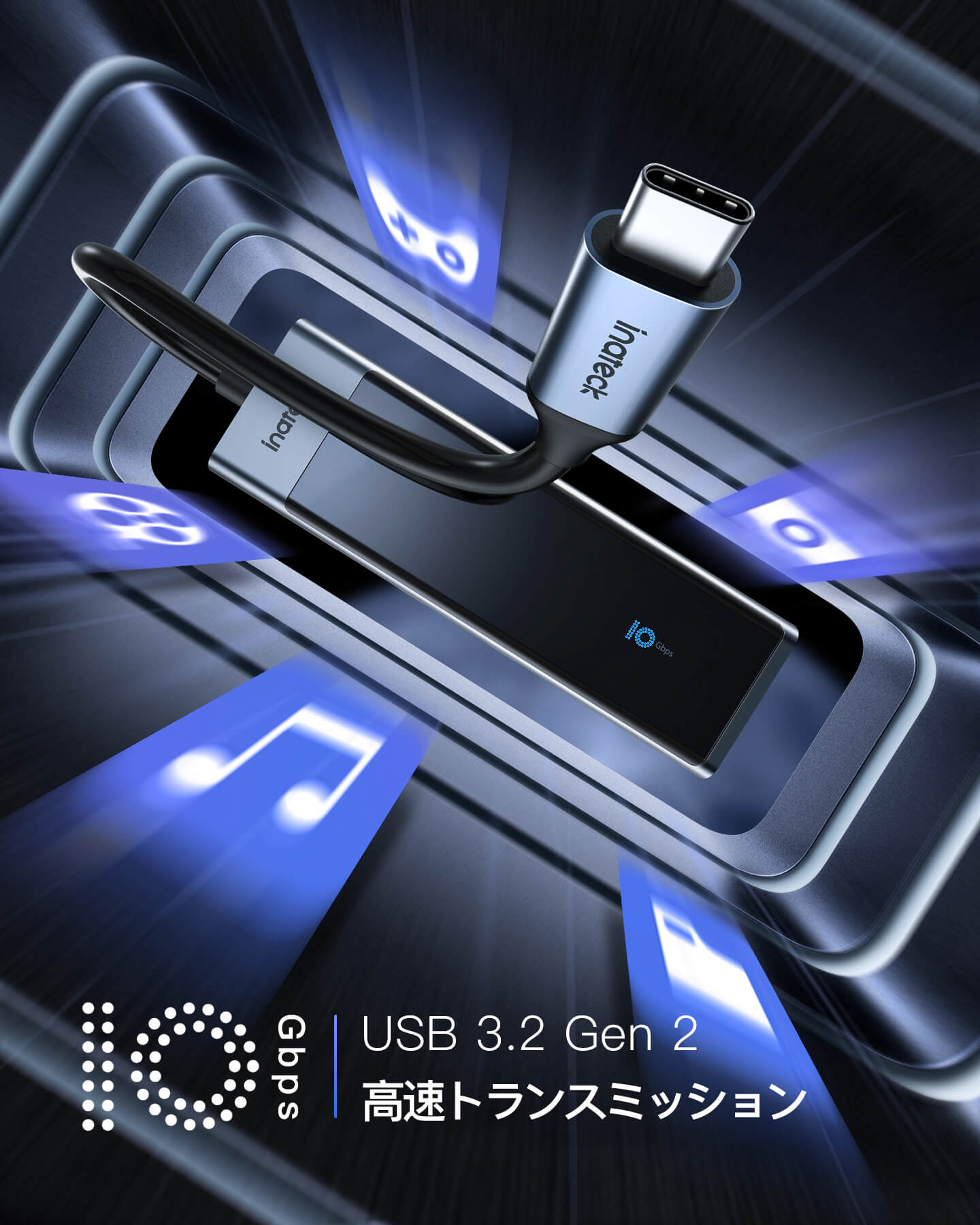 最終決算 USB C ハブ 4ポート 4つ USB-Aポート 3.2 Gen 2対応