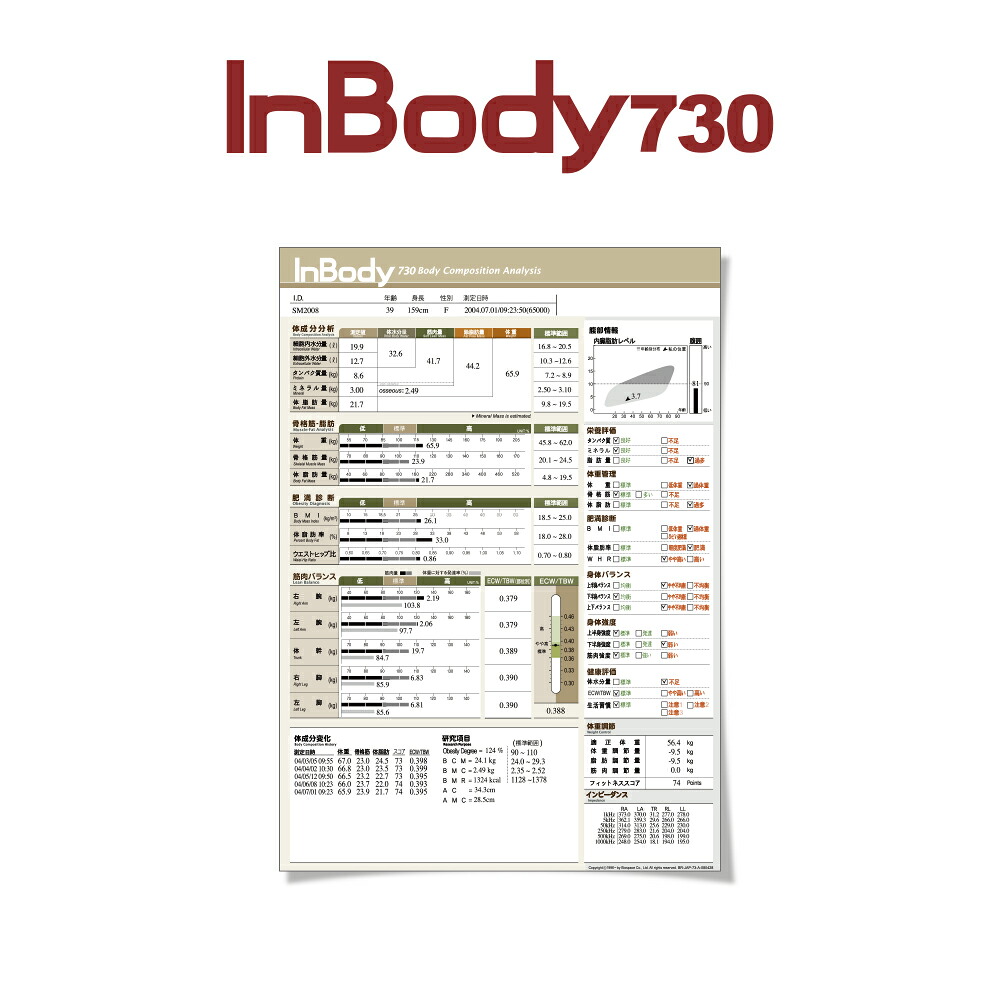 InBody730専用結果用紙 1,000枚入り インボディ 消耗品 【送料無料】｜インボディ店