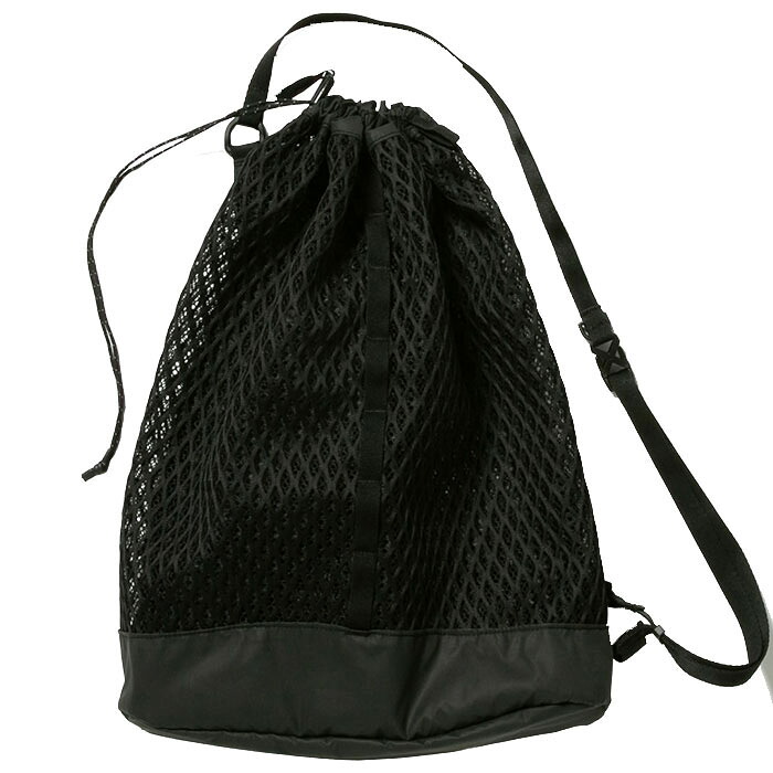【スノーピーク メッシュショルダーバッグ】 Snow Peak スノーピーク Double Face Mesh Shoulder Bag black SnowPeak-AC-25SU408