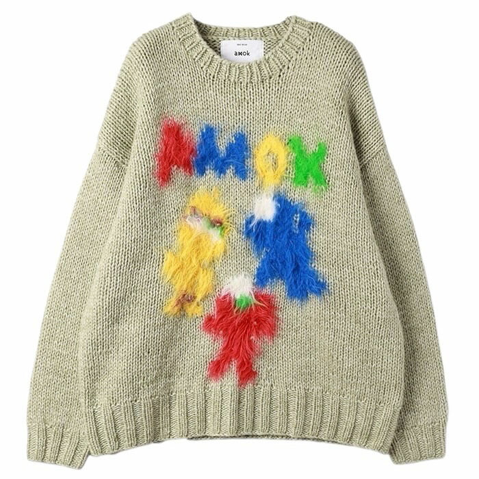 【SALE セール】【amok モンスターニット】 amok アモク MONSTER KNIT mint amok-252031