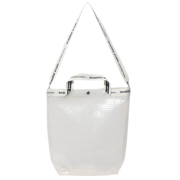 【ビューティフルピープル ビニールロゴテープショルダーバッグ】【UNISEX】beautiful people ビューティフルピープル plaid vinyl logo tape shoulder bag clear beautifulpeople-1646611931｜INCENSE 店