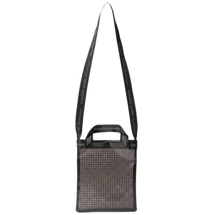 【送料込み価格】【ビューティフルピープル ビニールロゴテープサコッシュバッグ】【UNISEX】beautiful people ビューティフルピープル plaid vinyl logo tape Sacoche bag black beautifulpeople-1646611929｜INCENSE 店
