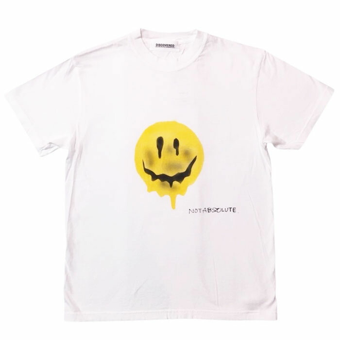 【ディスカバード スマイルTシャツ】DISCOVERED ディスカバード SMILE SS TEE white DISCOVERED-DC-CL-T-01