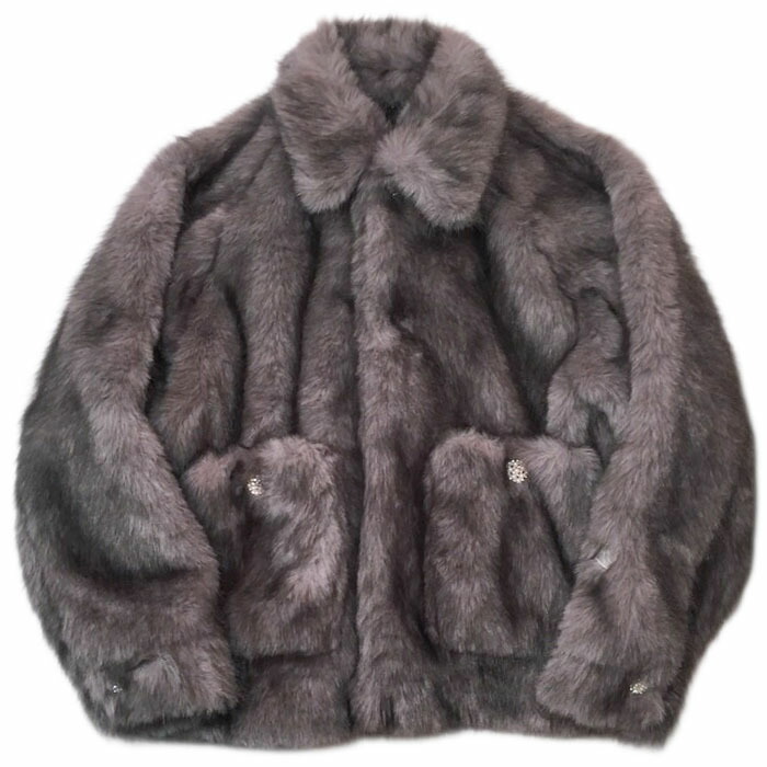 【SALE セール】【el conductorH ファーブルゾン】 el conductorH コンダクター CHEMICAL FUR BLOUSON silver elconductorH-PD25AJ03