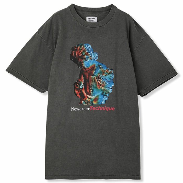 【インソニアプロジェクト ニューオーダーコラボプルオーバー】 Insonnia PROJECTS インソニアプロジェクト x NEW ORDER TECHNIQUE TEE black Insonnia-IP-NWO-023