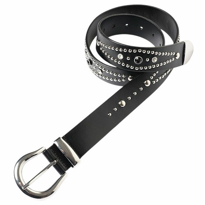 【SALE 大売り出し】【JieDa ワイドスタッズベルト】 ジエダ JieDa WIDE STUDS BELT black JieDa-Jie-25W-GD18