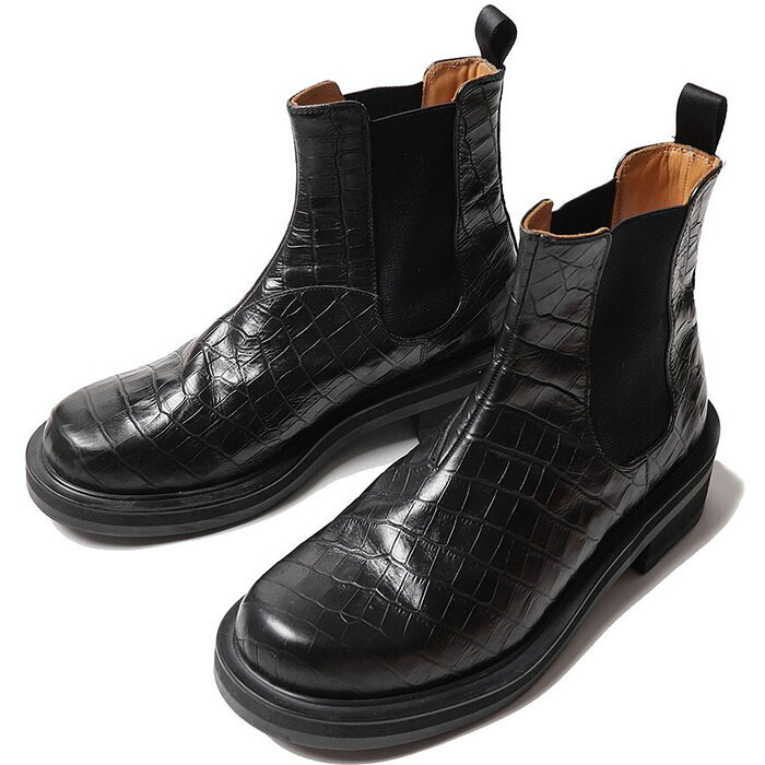 【JieDa レザーサイドゴアブーツ】 JieDa ジエダ LEATHER SIDE GORE BOOTS black JieDa-Jie-STD-GD12