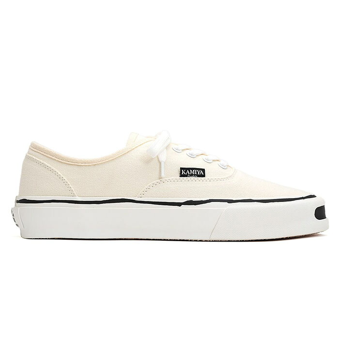 【KAMIYA ヴァルカナイズスニーカー】 KAMIYA カミヤ HERC Vulcanize Sneaker white KAMIYA-G11FW701