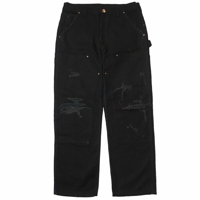 KAMIYA Boro PainterPants カミヤ ボロ ペインターパンツ KAMIYA - ボロペインターパンツ - BORO PAINTER PANTS - GREY | ADDICT