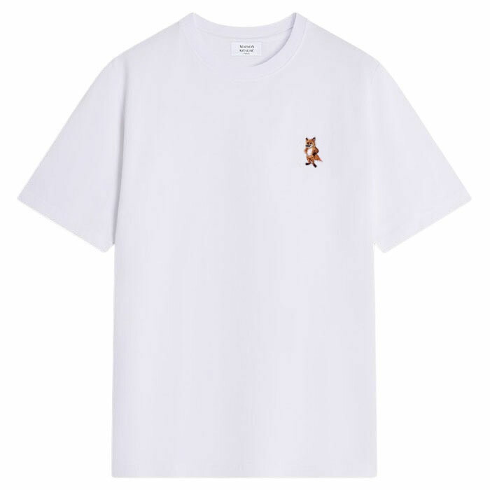 【国内正規品】 【メゾンキツネ スタンディングフォックスコンフォートTシャツ】MAISON KITSUNE メゾンキツネ STANDING FOX COMFORT TEE SHIRT white KITSUNE-PM00123KJ7026