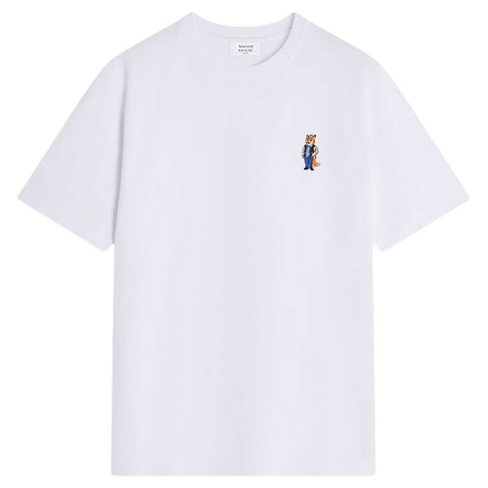 【国内正規品】 【メゾンキツネ ドレスドフォックスコンフォートTシャツ】MAISON KITSUNE メゾンキツネ DRESSED FOX COMFORT TEE SHIRT white KITSUNE-PM00121KJ7025
