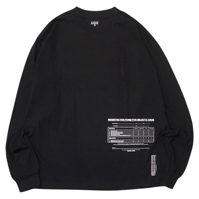 【ネイプ マインUSAコラボロンT】NAPE_ ネイプ REGISTRATION FORM LSC black NAPE-MINE-107｜INCENSE 店