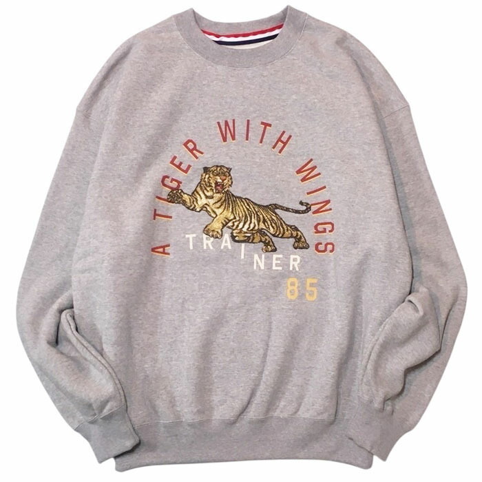 【百貨店大売り出し SALE】【セヴシグ タイガースウェットシャツ】SEVESKIG セヴシグ Tiger Ascend Sweat Shirt gray SEVESKIG-SW-SV-NGA-1005