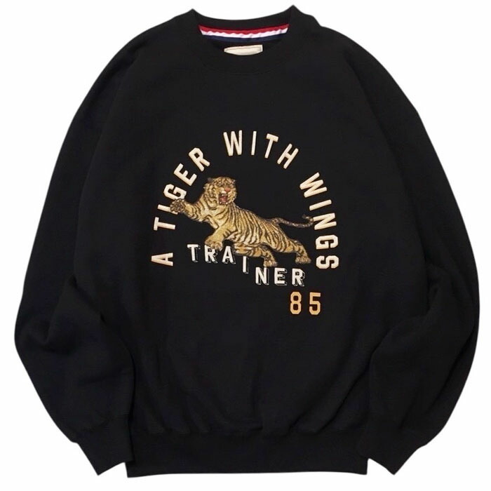 【百貨店大売り出し SALE】【セヴシグ タイガースウェットシャツ】SEVESKIG セヴシグ Tiger Ascend Sweat Shirt black SEVESKIG-SW-SV-NGA-1005