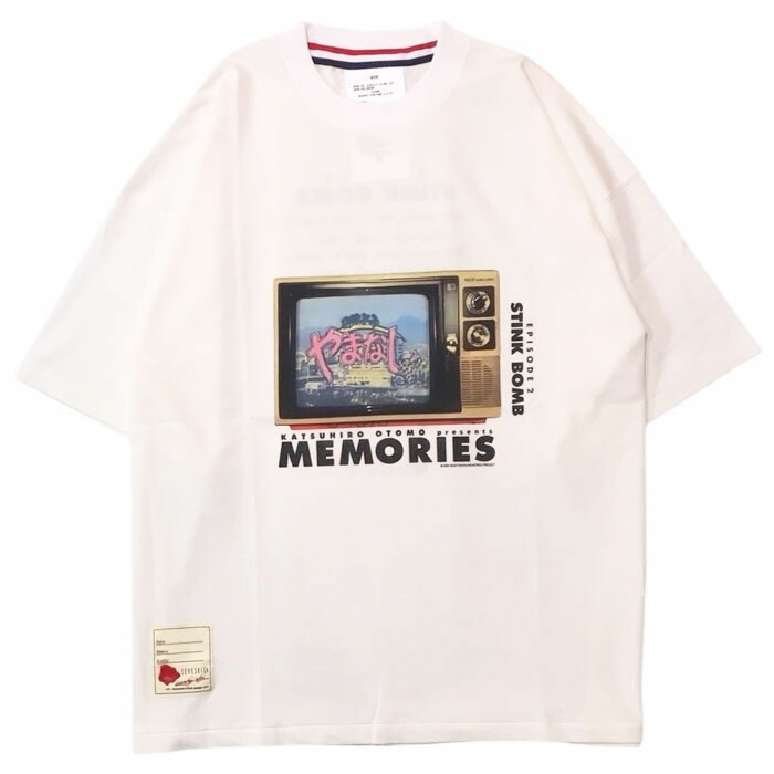 【セヴシグ 大友克洋作品MEMORIESコラボTシャツ】SEVESKIG セヴシグ MEMORIES STINK BOMB SSL Tee white SEVESKIG-CT-SV-NRS-1005