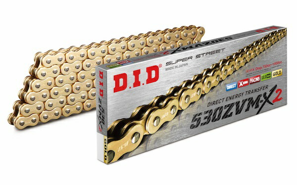 DID 530ZVM-X2-120L ZJ(カシメ) GOLD|インチアップauto-info