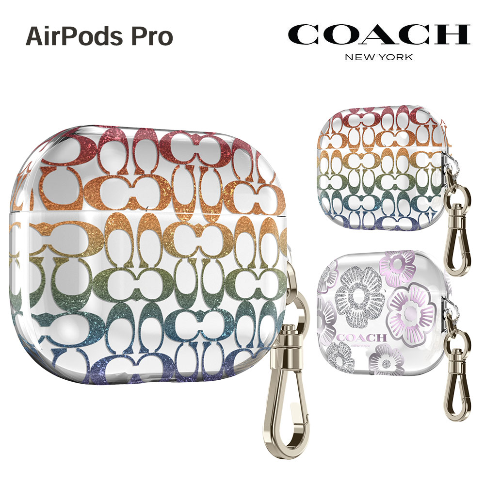 AirPods pro本体 ＋COACH AirPodsケース Amazon | Coach Signature AirPods Pro Case - Compatible with