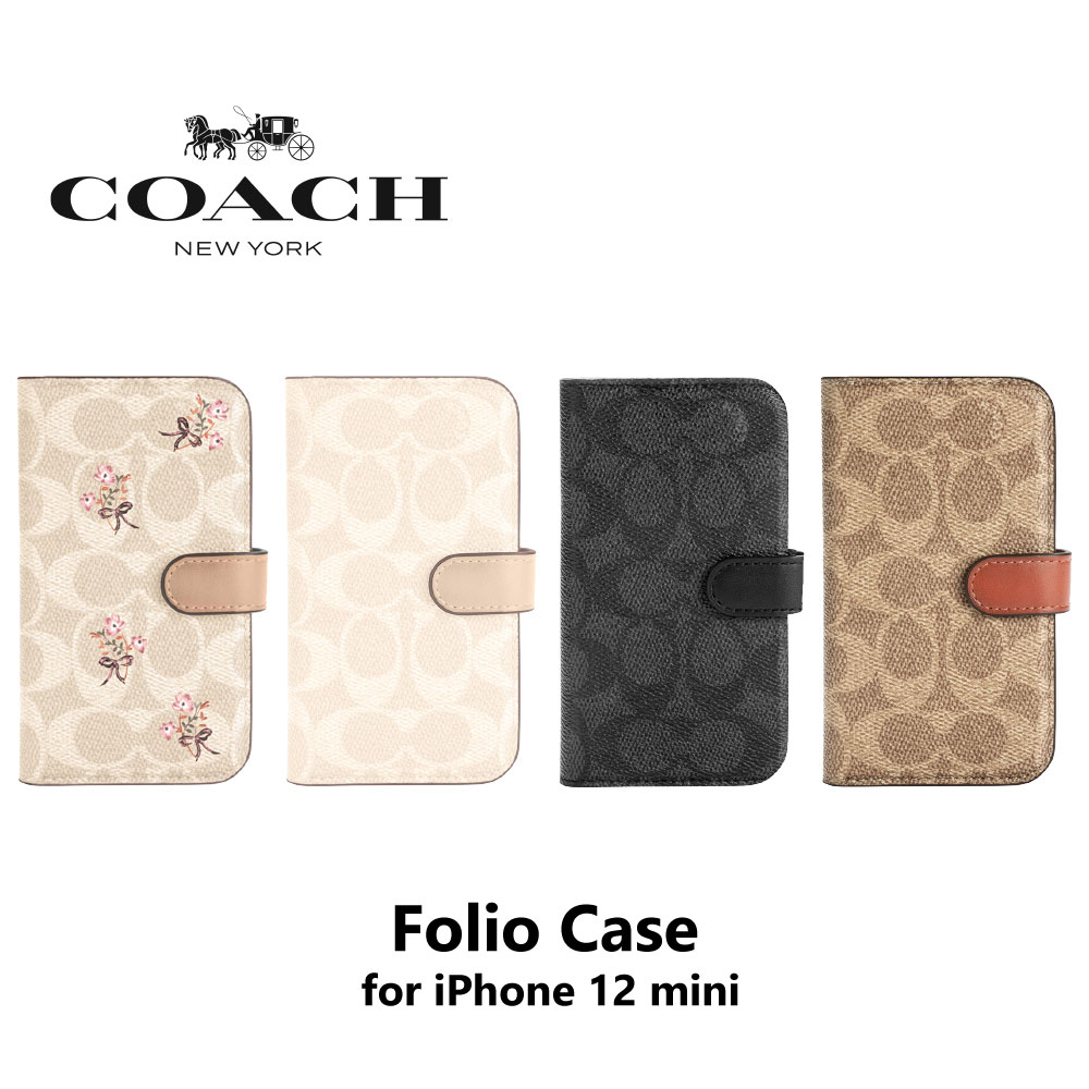 100 本物保証 Coach コーチ Iphone12mini 手帳ケース ブランド Folio Case アイフォン12mini 手帳型 手帳 てちょう 右開き 定期 カード収納 ふたつき スマホケース 正規代理店 Incipio公式店w Aurexo Co Uk